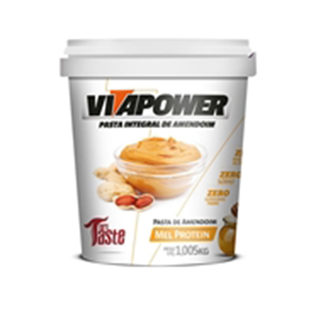 pasta de amendoim 1kg mel vitapower