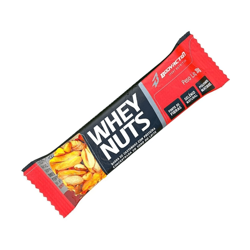 Barra Whey Nuts Unid. 30gr Body Action - Nutribike