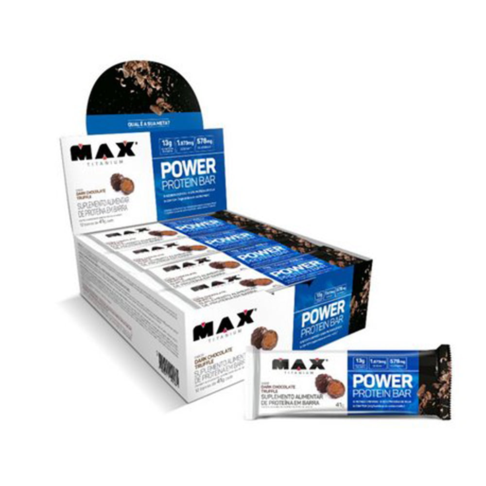 power protein bar 41GR cx. 12unid. max titanium