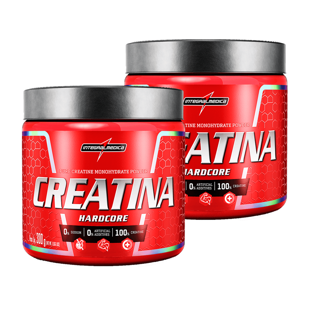 2Unid. creatina 300gr integralmedica  