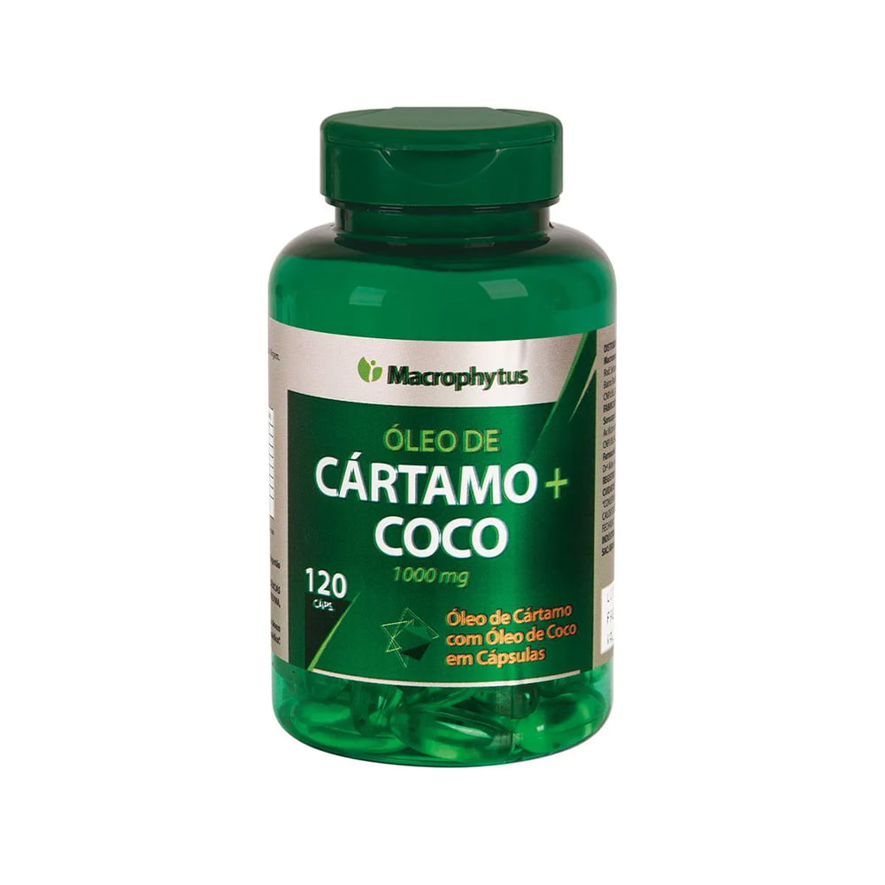 CARTAMO + COCO 1000MG 120CAPS MACROPHYTUS 	