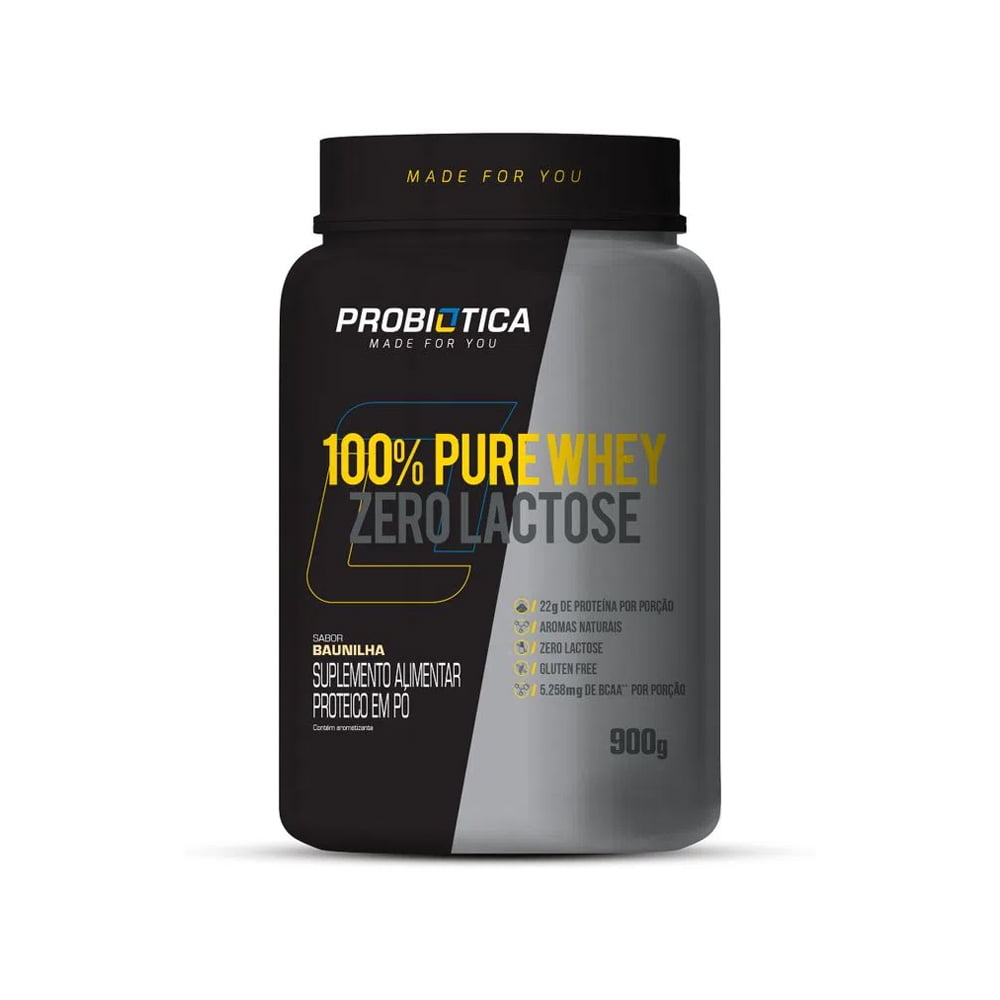 100% Pure Whey Zero Lactose 900gr probiotica