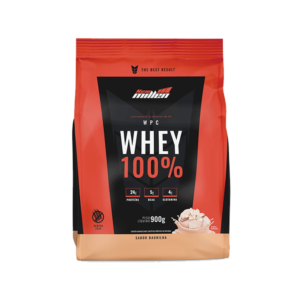 100% whey 900gr New Millen