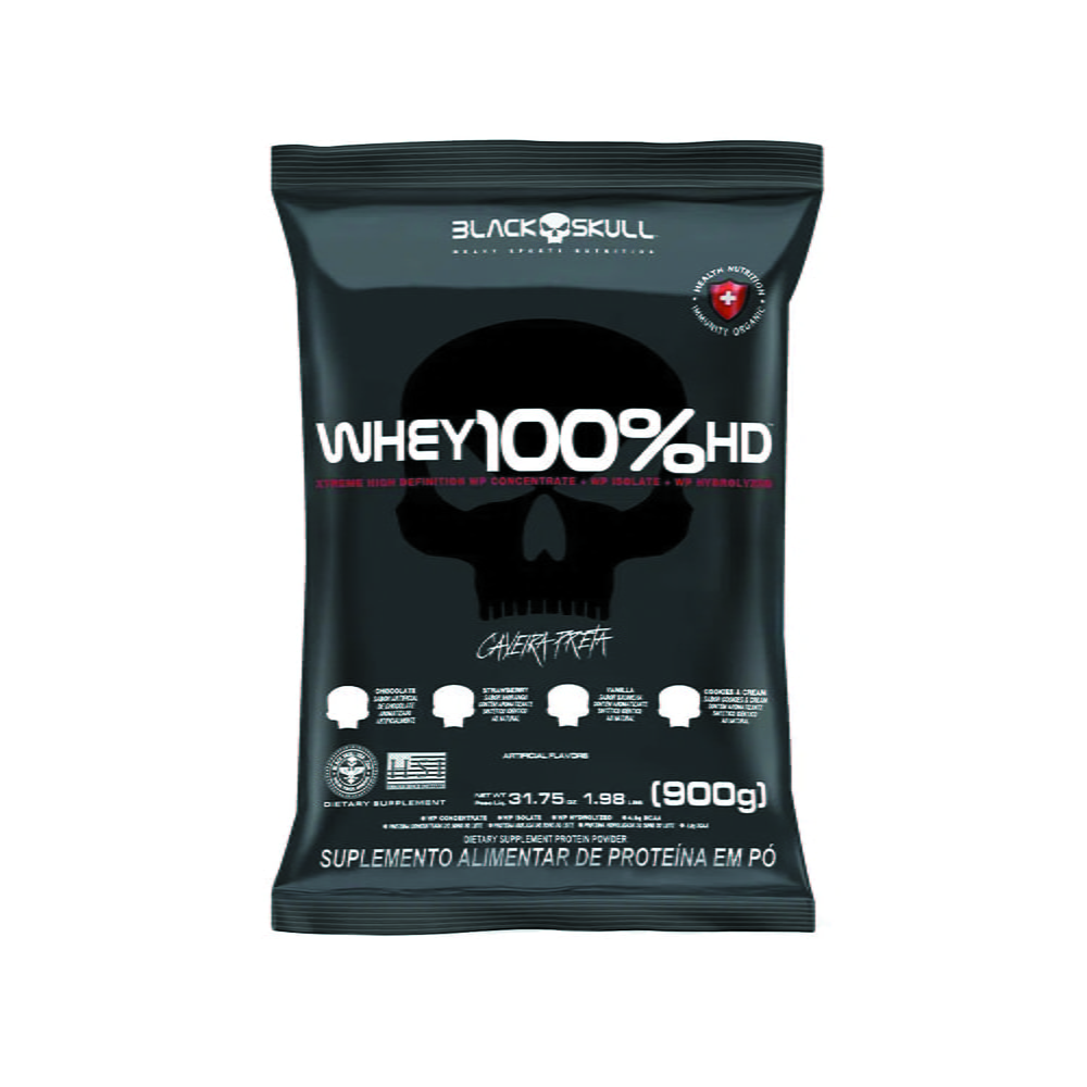 Whey 100% HD 900gr Black Skull