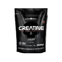 Creatina Pura 500Gr Refil Black Skull