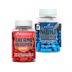 Kit Thermo abdomen 60caps + Night Abdomen 60caps Body Action